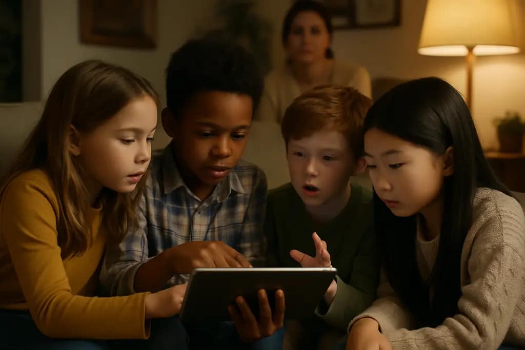 Kids Online Safety discussion with youth advocates reviewing privacy rules